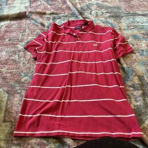 Men’s Chaps Pink Striped Polo